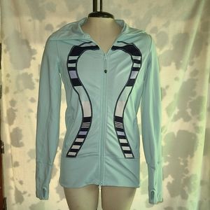 Lululemon Zip Up Running Jacket, Light Blue, Small